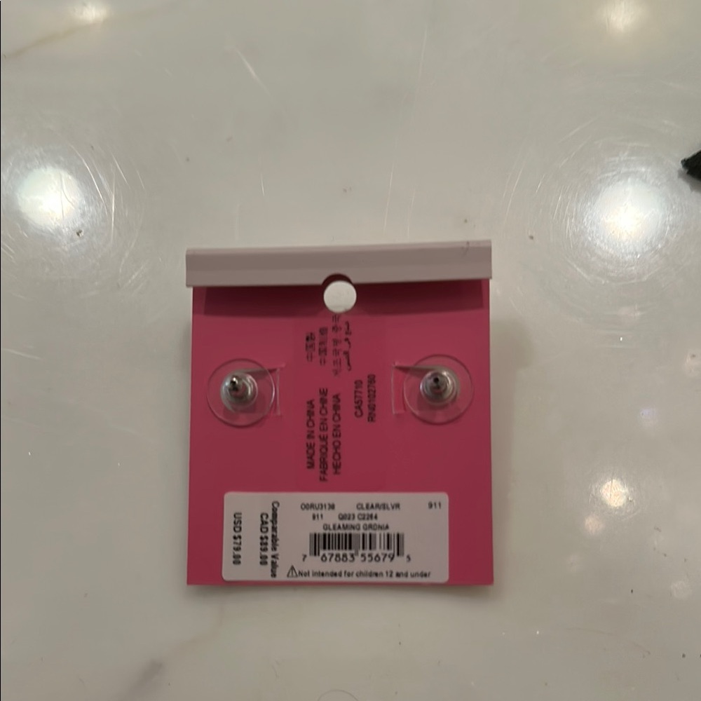 NWT Kate Spade Gleaming Garden Sparkling Silver Floral Studs - Picture 2 of 3